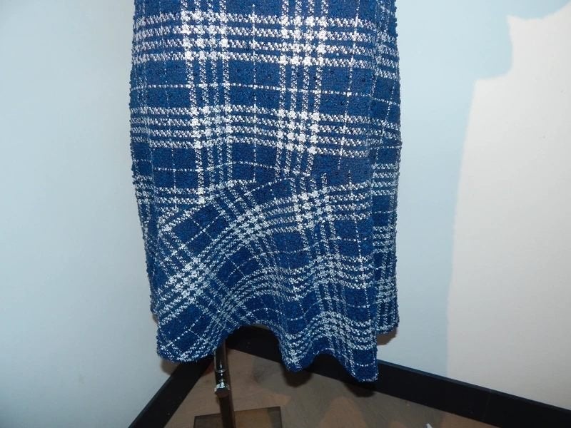 Frank Lyman tweed jurk kleine lovertjes vlinder mouwtje D48, Maat 46/48 (XL) of groter, Zo goed als nieuw, Frank Lyman, Meerkleurig