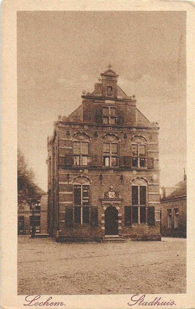 AK Lochem - Stadhuis, Verzenden, 1920 tot 1940, Gelopen, Gelderland