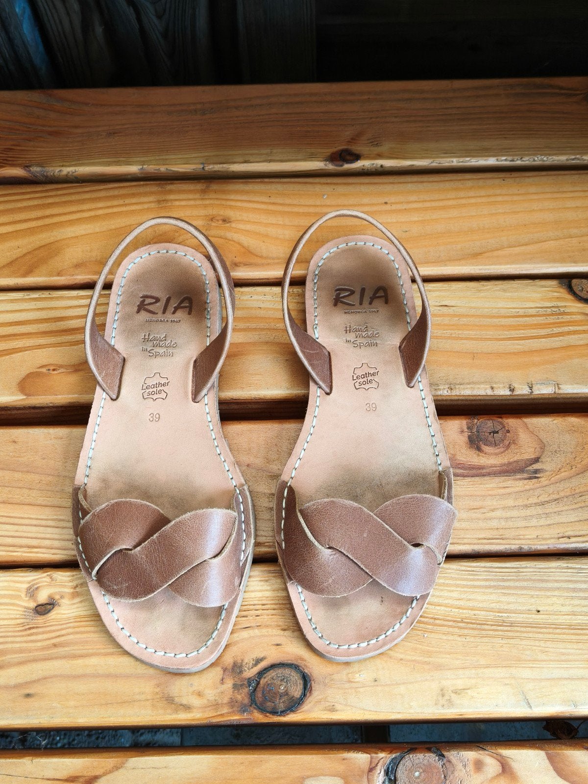 Sandalen, open schoenen maat 39, Ria, Zo goed als nieuw, Sandalen of Muiltjes, Ophalen of Verzenden