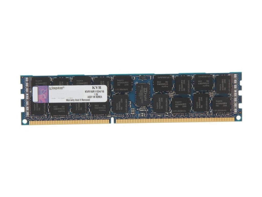 16GB 2Rx4 PC3-12800R DDR3-1600 ECC, Kingston KVR16R11D4/16, Niet ingevuld, Niet ingevuld, Niet ingevuld
