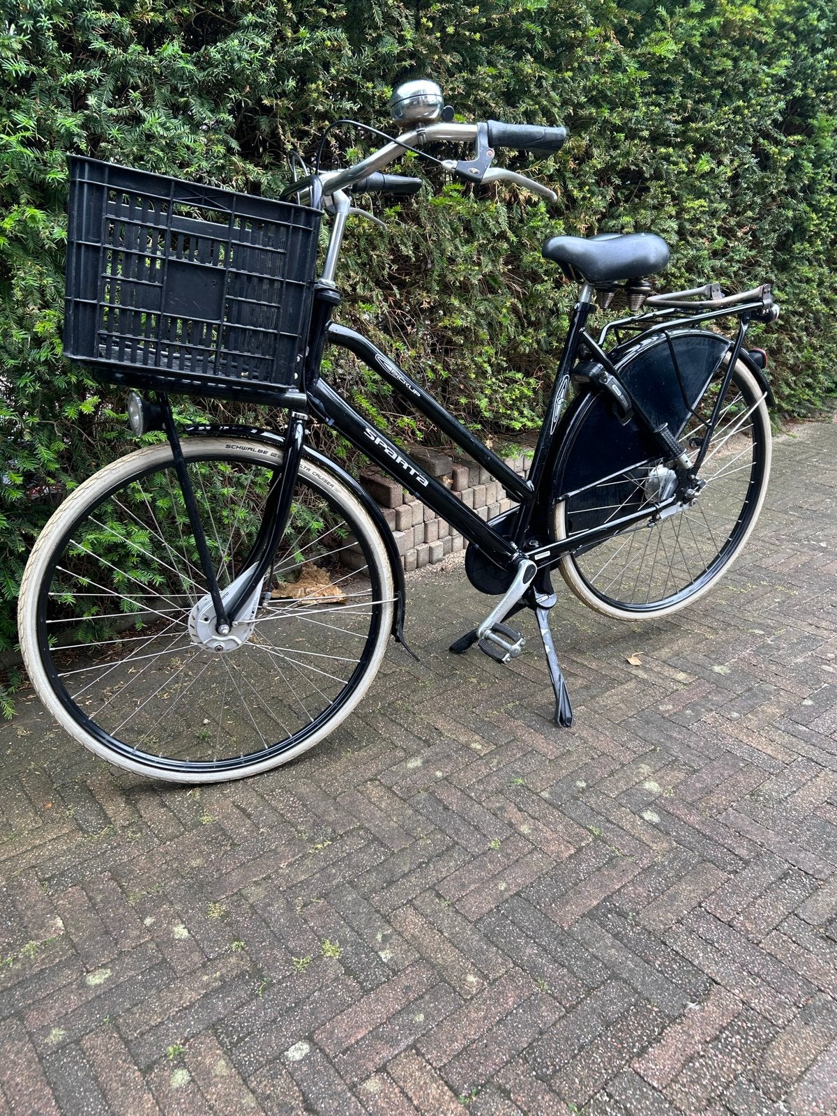 Sparta Pick-Up fiets met voordrager en mand, Ophalen, Sparta, Gebruikt, Velgrem