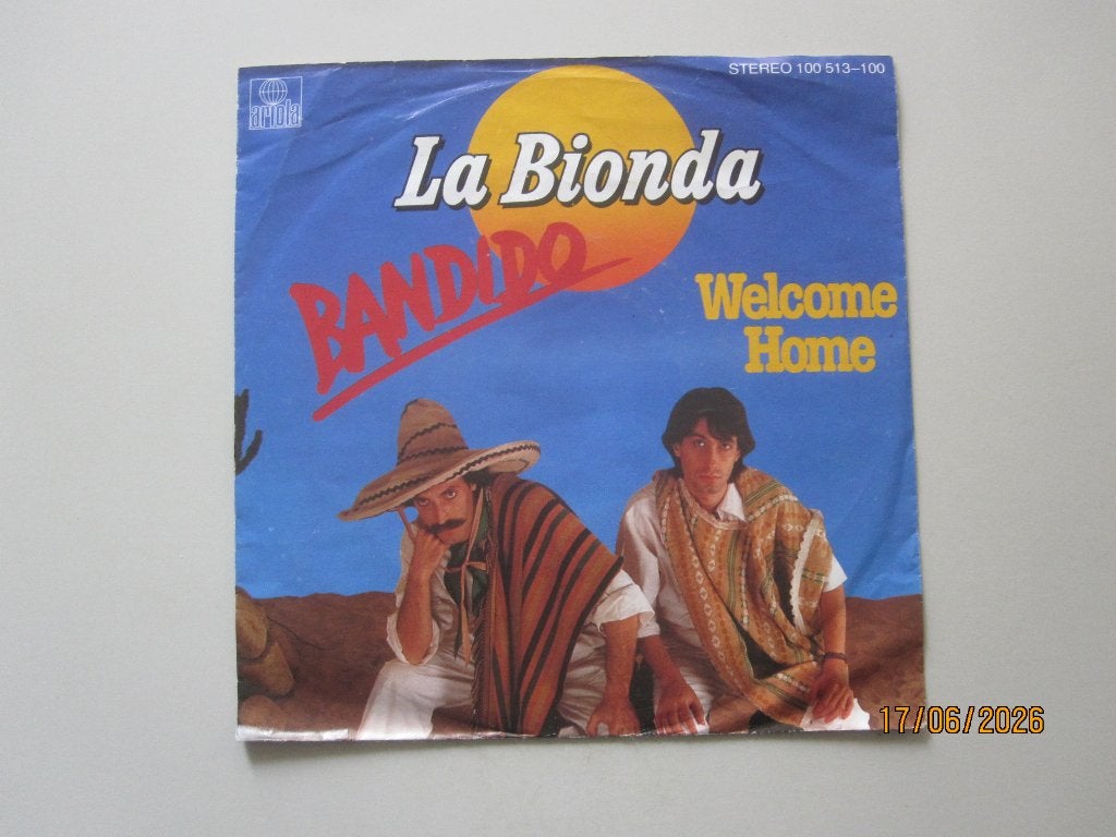 LA BIONDA -  bandido - vinyl 7", Ophalen of Verzenden, Gebruikt, Pop