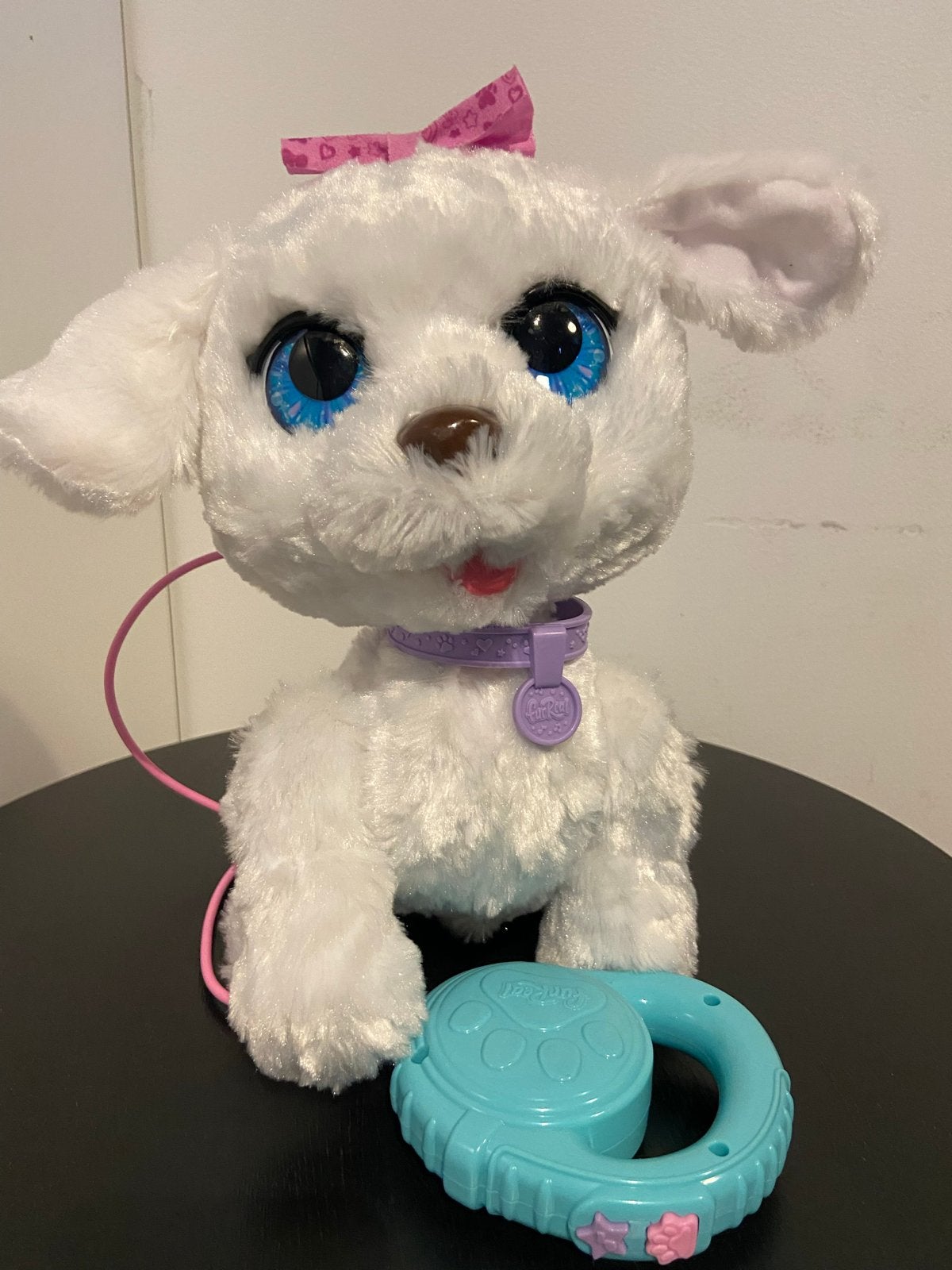 FurReal Friends interactieve puppy met riem, Overige merken, Zo goed als nieuw, Interactief, Wit