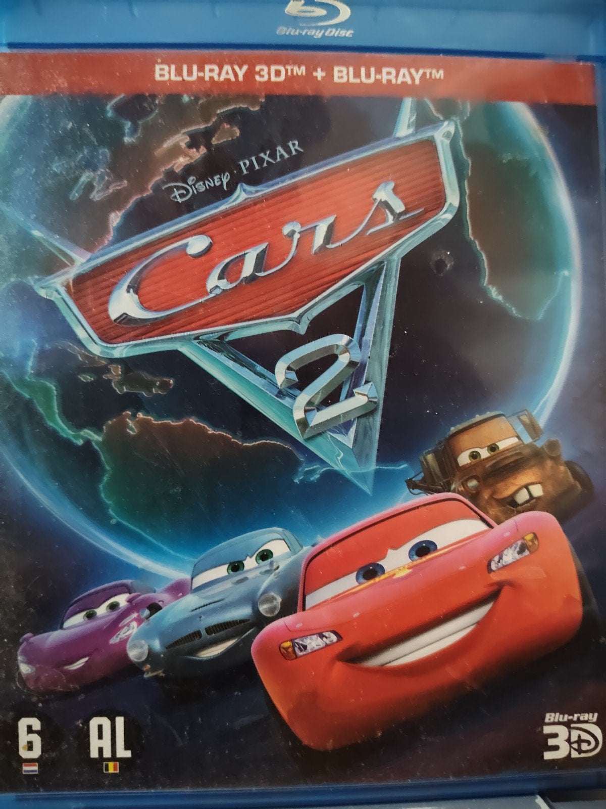 Cars 2  Bluray NL ZG Disney Pixar (GEEN 3D), Inclusief extra's, Alle leeftijden, Film, Ophalen of Verzenden