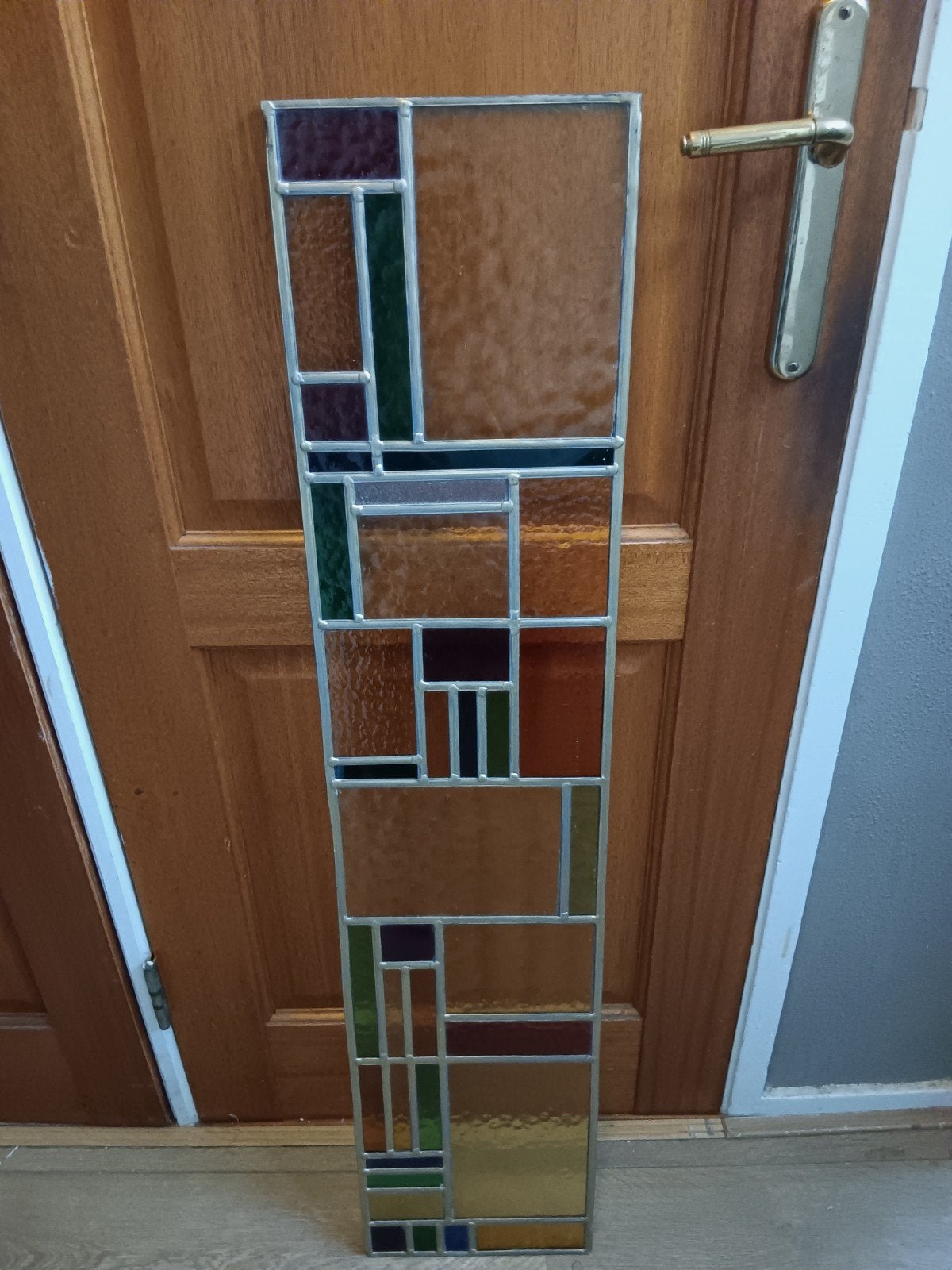 Glas in Lood Raam Pracht Staat, Ophalen, Gevelraam of Ruit, Minder dan 80 cm, Glas in lood