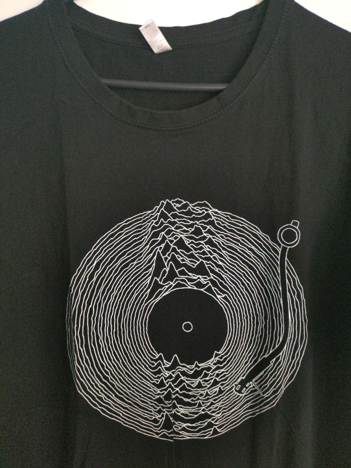 Zwart T-shirt met vinyl/pick up Joy Division print - Maat 3X, Zwart, Overige maten, Ophalen of Verzenden, Zo goed als nieuw
