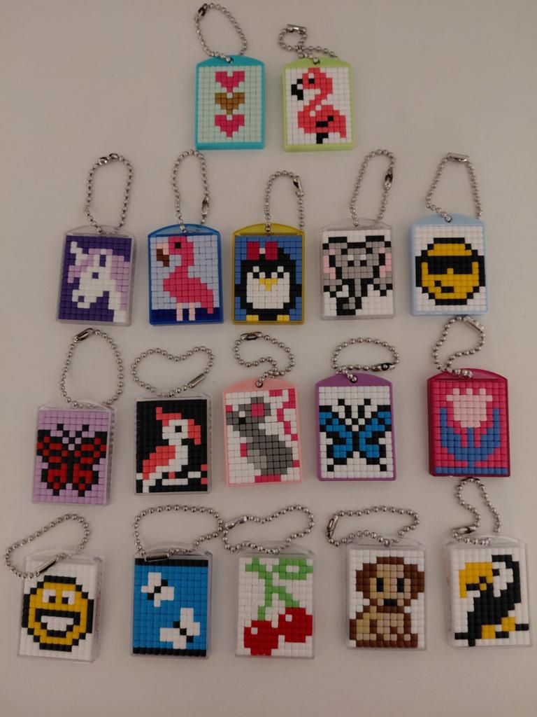 Pixels sleutelhanger, Ophalen, Nieuw, Knutselwerk