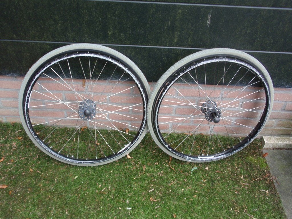 rolstoel wielen, Ophalen of Verzenden, Gebruikt, Duwrolstoel