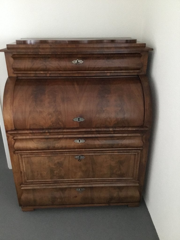 Antiek bureau perfecte staat, Huis en Inrichting, Bureaus, Ophalen, Gebruikt, Hout, Bruin