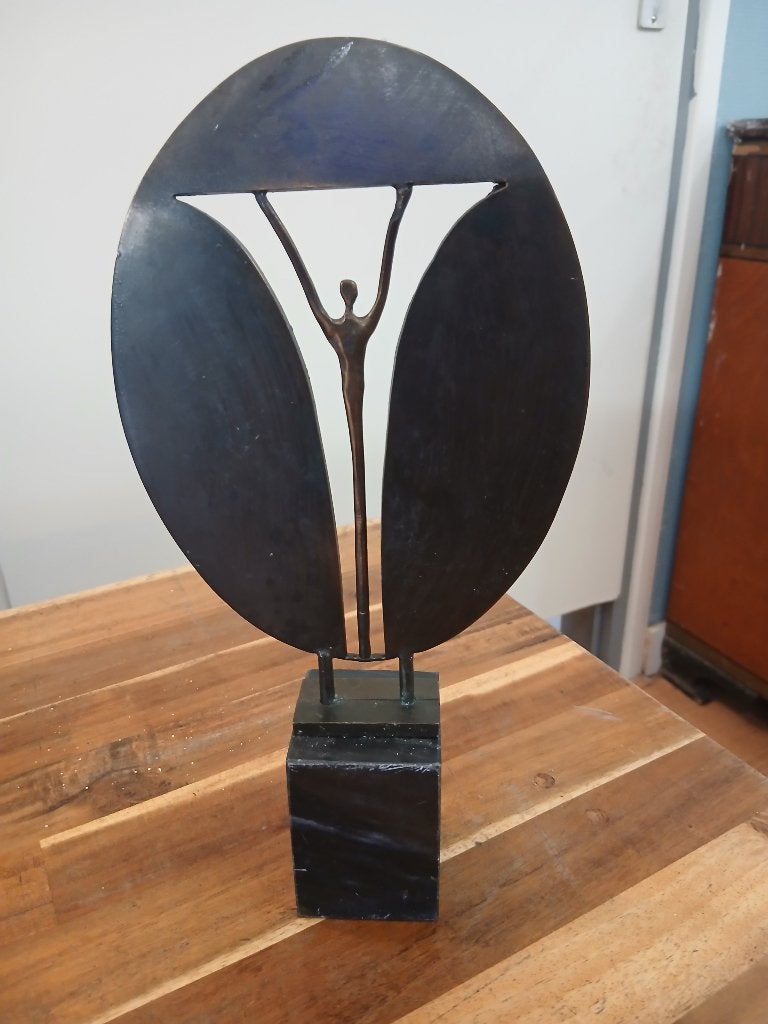 Brons beeldje, Overige typen, Ophalen of Verzenden, Brons, 20 - 50 cm