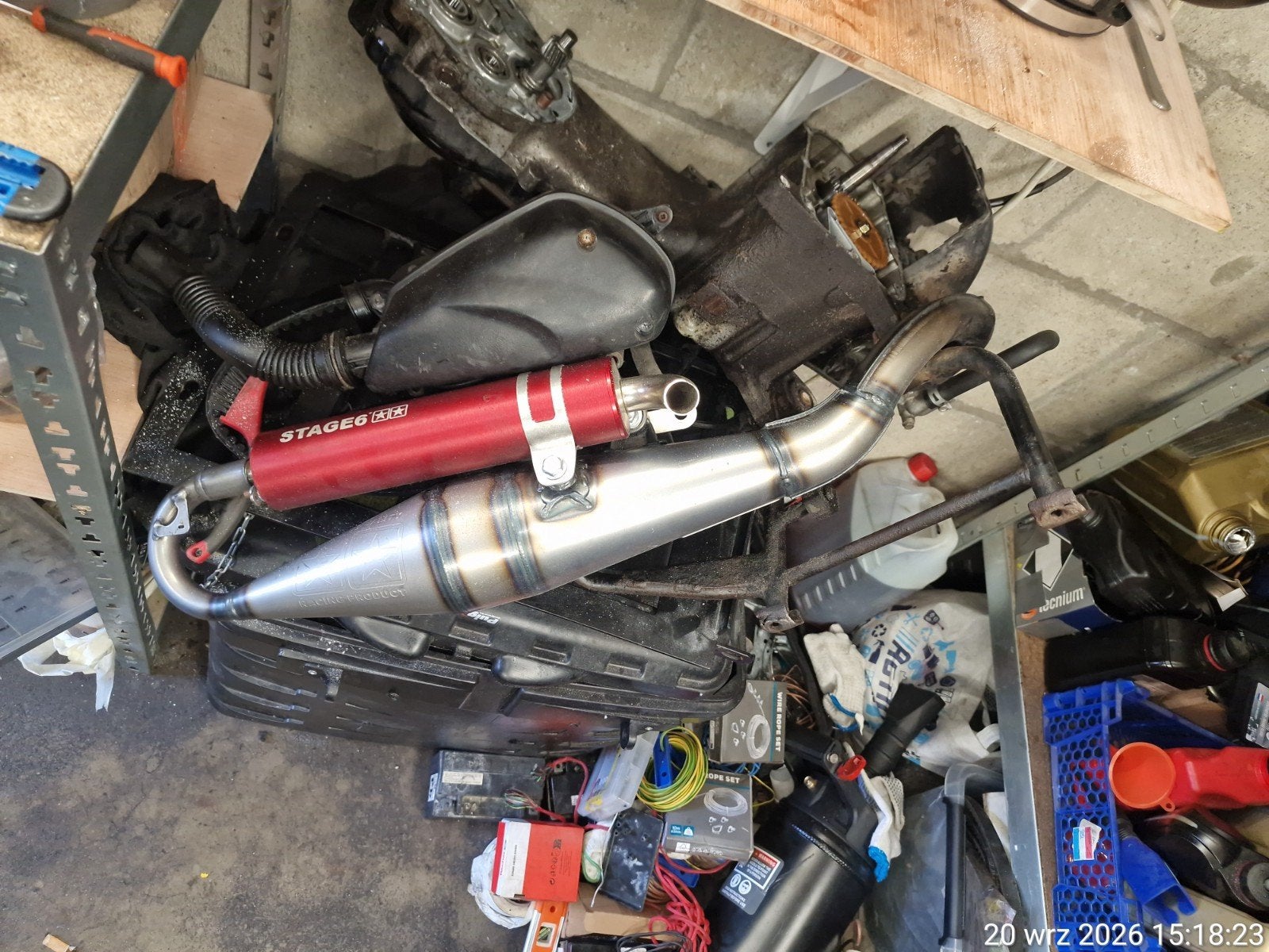 Stage6 uitlaat voor scooter - Zo goed als nieuw, Ophalen, Zo goed als nieuw, Uitlaat, Overige merken