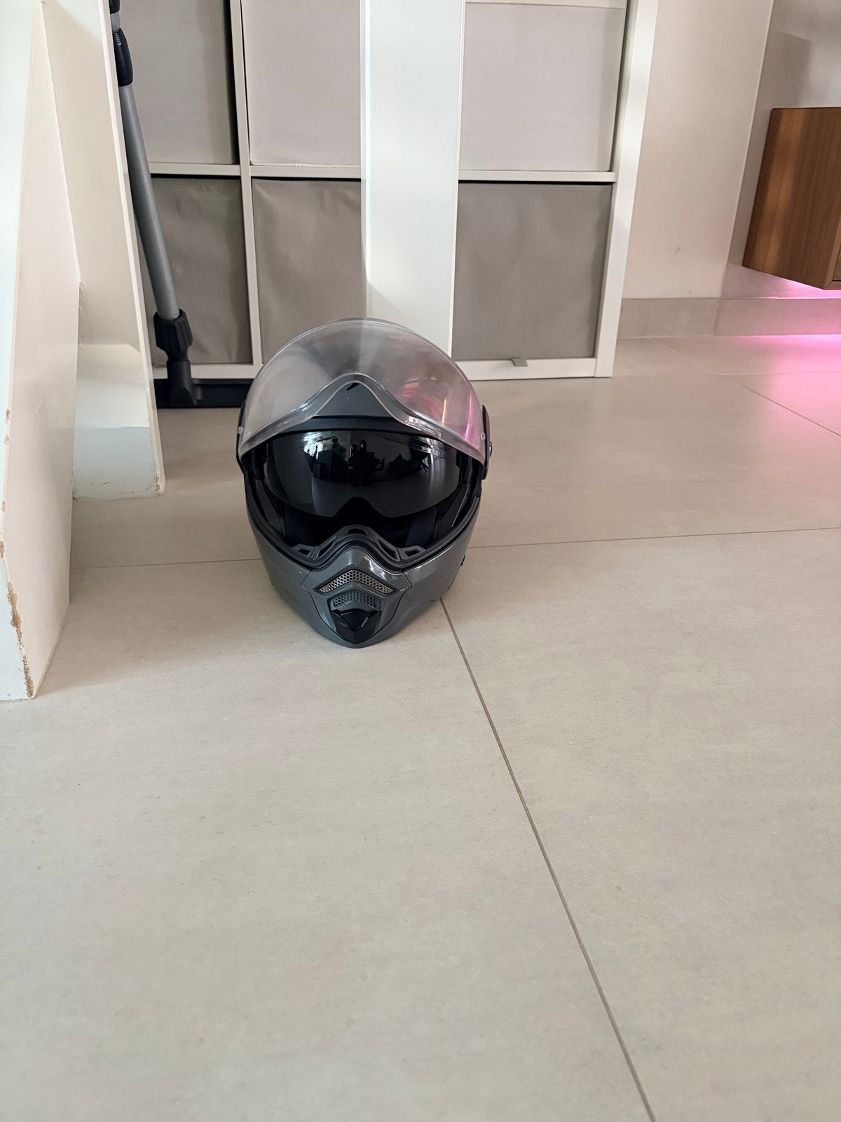 Scorpion EXO ADX 2 Systeemhelm - Grijs maat S, Systeemhelm, Dames, S, Tweedehands