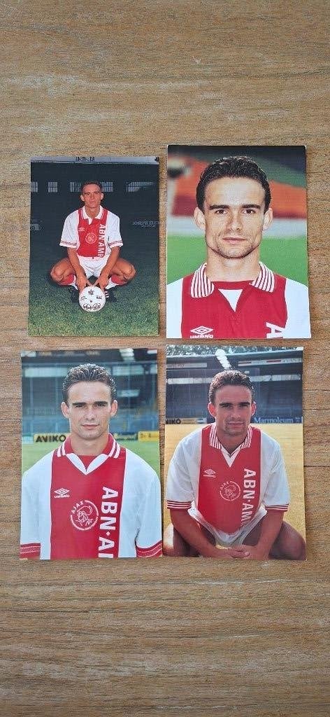 Spelerskaart; 4x Marc Overmars # Ajax Amsterdam, Ophalen of Verzenden, Nieuw, Ajax, Spelerskaart