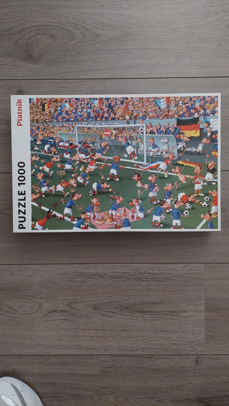 Piatnik voetbalpuzzel 1000 stukjes - François Ruyer, Hobby en Vrije tijd, Ophalen of Verzenden, 500 t/m 1500 stukjes, Gebruikt