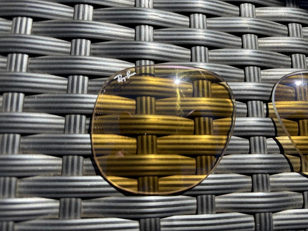 Originele Ray-Ban Bill glazen - Geel, Zonnebril, Geel, Ophalen of Verzenden, Zo goed als nieuw