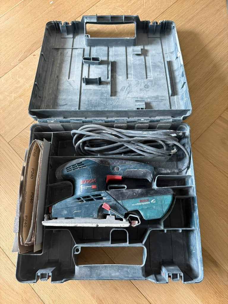 Bosch Professional vlakschuurmachine GSS 23 AE  met koffer, Doe-het-zelf en Verbouw, Ophalen, Gebruikt, 600 tot 1200 watt, Vlakschuurmachine