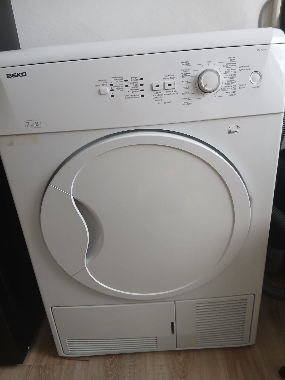Beko wasdroger, Witgoed en Apparatuur, Wasdrogers, 6 tot 8 kg, Ophalen, Condens, Minder dan 85 cm