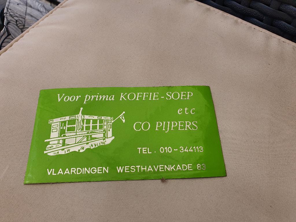 Vintage sticker Co Pijpers Vlaardingen – Westhavenkade, Verzamelen, Ophalen of Verzenden, Zo goed als nieuw