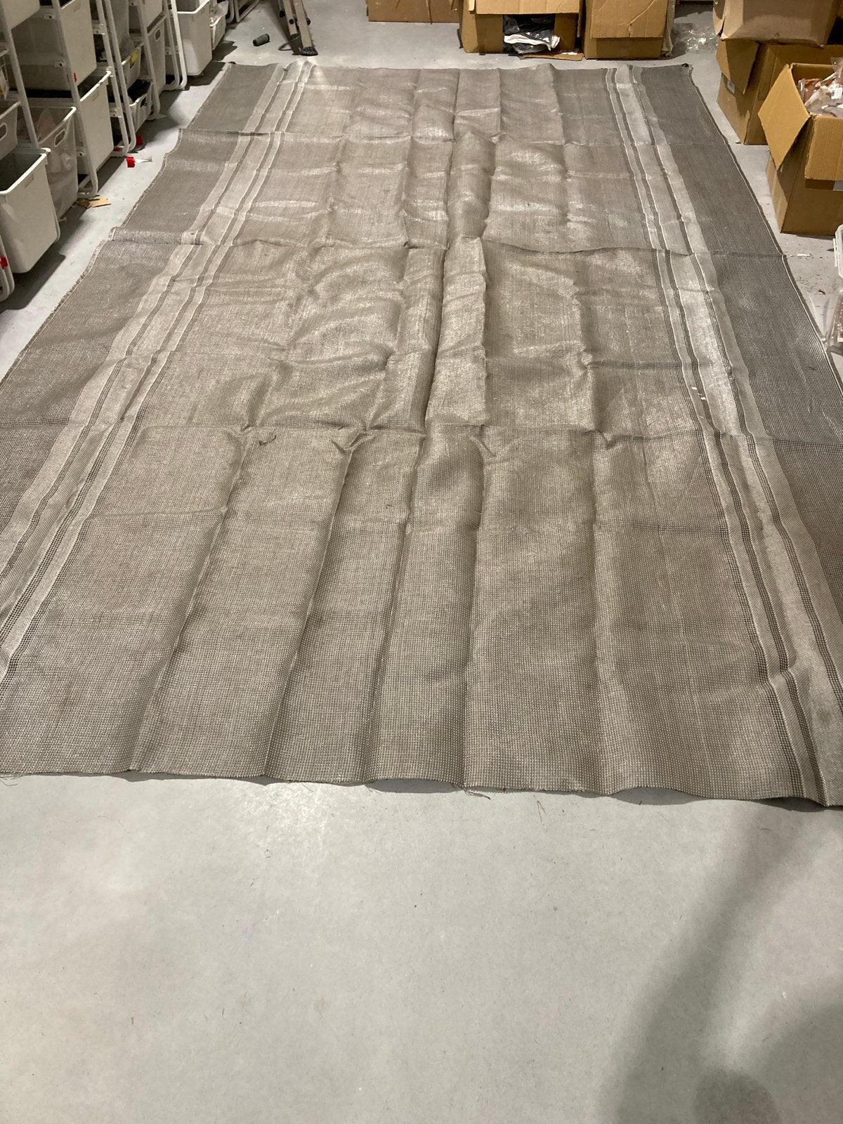 Grondzeil / tapijt voor voortent caravan 250x440cm, Ophalen, Gebruikt