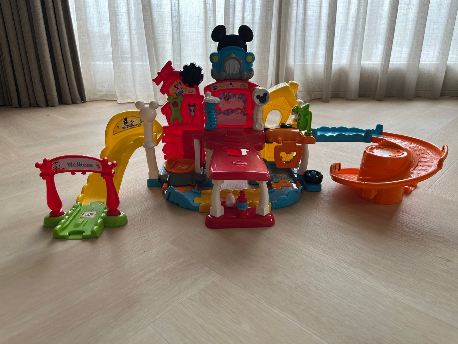 VTech Toet Toet Auto's Mickey Mouse Speelset, Ophalen, Zo goed als nieuw, 6 maanden tot 2 jaar