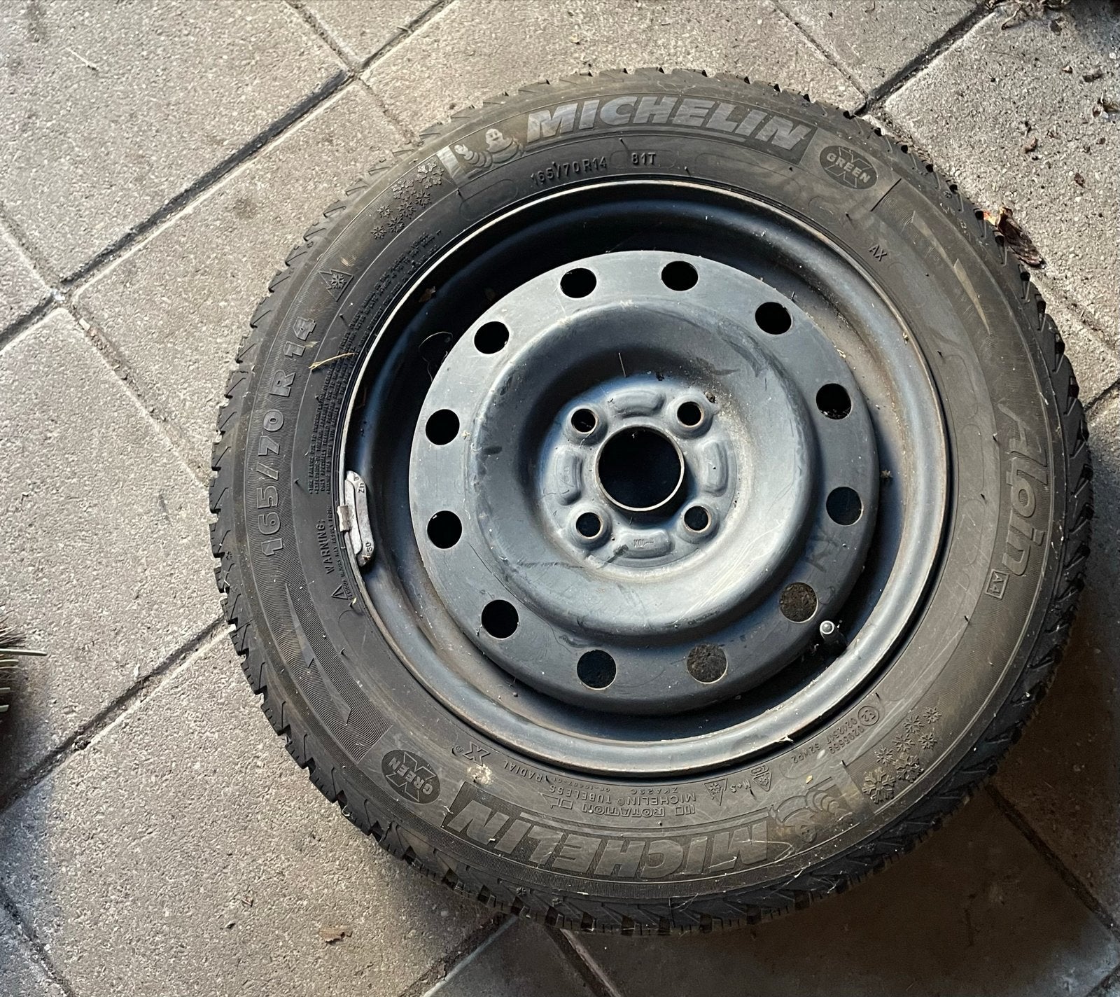 4 winterbanden met velg voor Suzuki Swift (1 seizoen gebruik, Ophalen, 14 inch, Gebruikt, Banden en Velgen