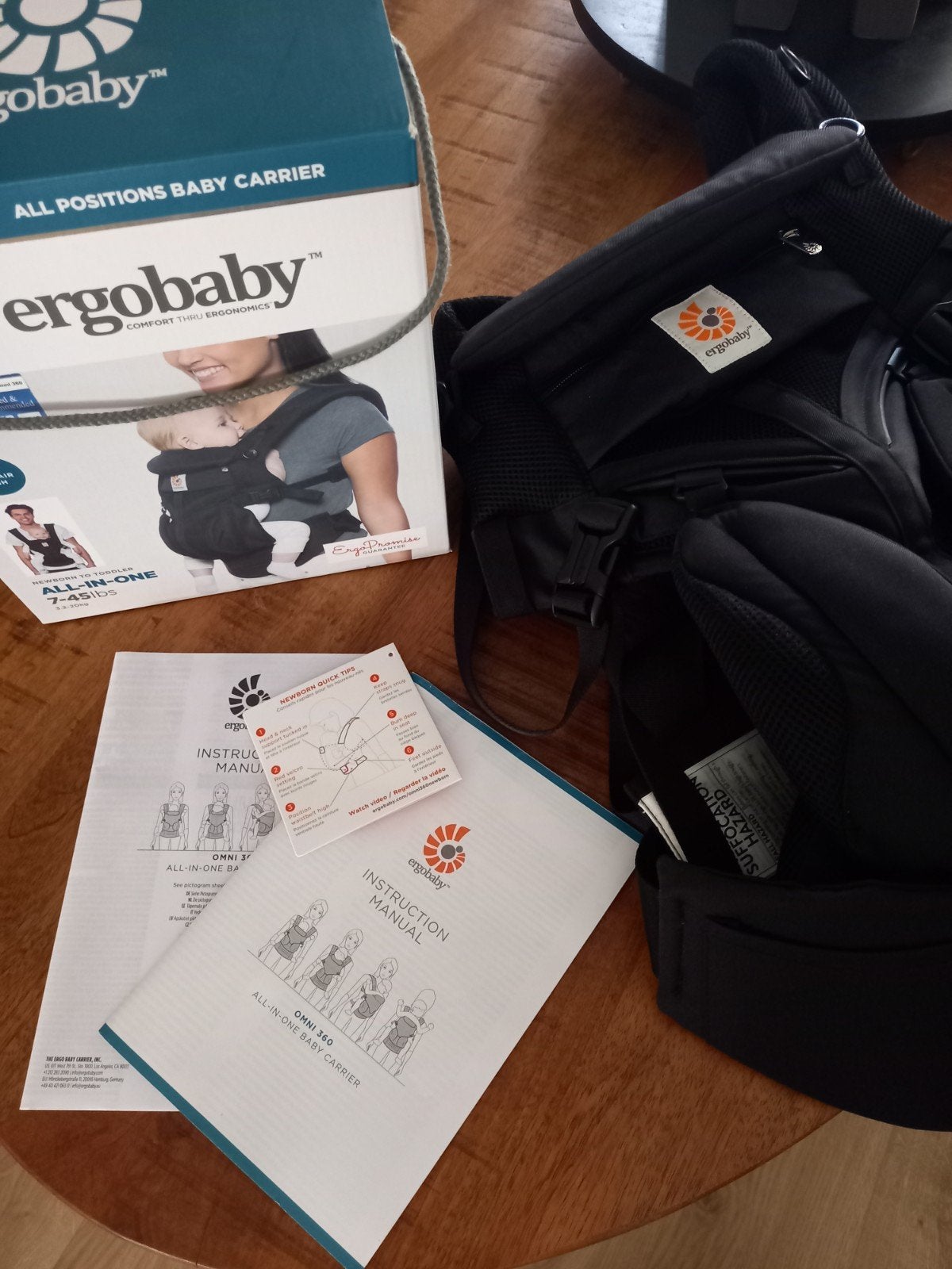 Ergobaby Omni 360 Cool Air Mesh Draagzak Zwart, Kinderen en Baby's, Babydragers en Draagdoeken, Overige merken, Ophalen of Verzenden