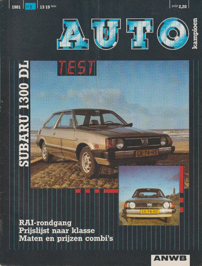 Subaru 1300 DL - 1800 4x4 ( Leone ) test in Autovisie e.a., Gelezen, Ophalen of Verzenden, Overige merken, Autovisie