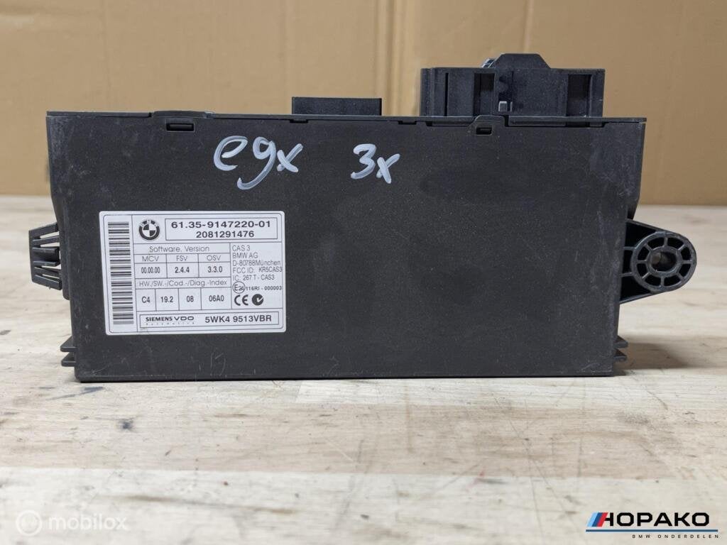CAS module BMW 1/3 serie e9x e8x | 6135914722001, Auto-onderdelen, Elektronica en Kabels, Gebruikt, Einsteinlaan 5 rijswijk, Bmw