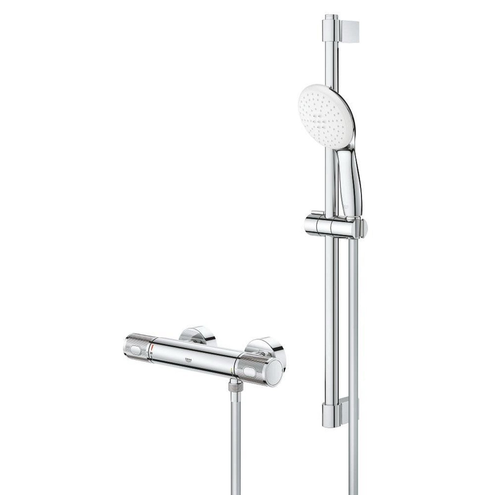 Grohe Doucheset met Thermostaatkraan Chroom, Ophalen of Verzenden, Nieuw, Chroom, Douche