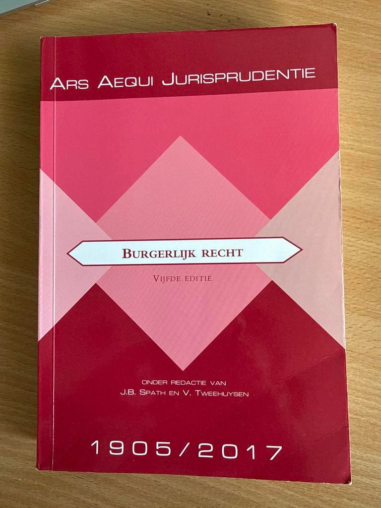 Jurisprudentie Burgerlijk Recht 1905-2017 - Ars Aequi, Boeken, Ophalen of Verzenden, Gamma, Gelezen, WO