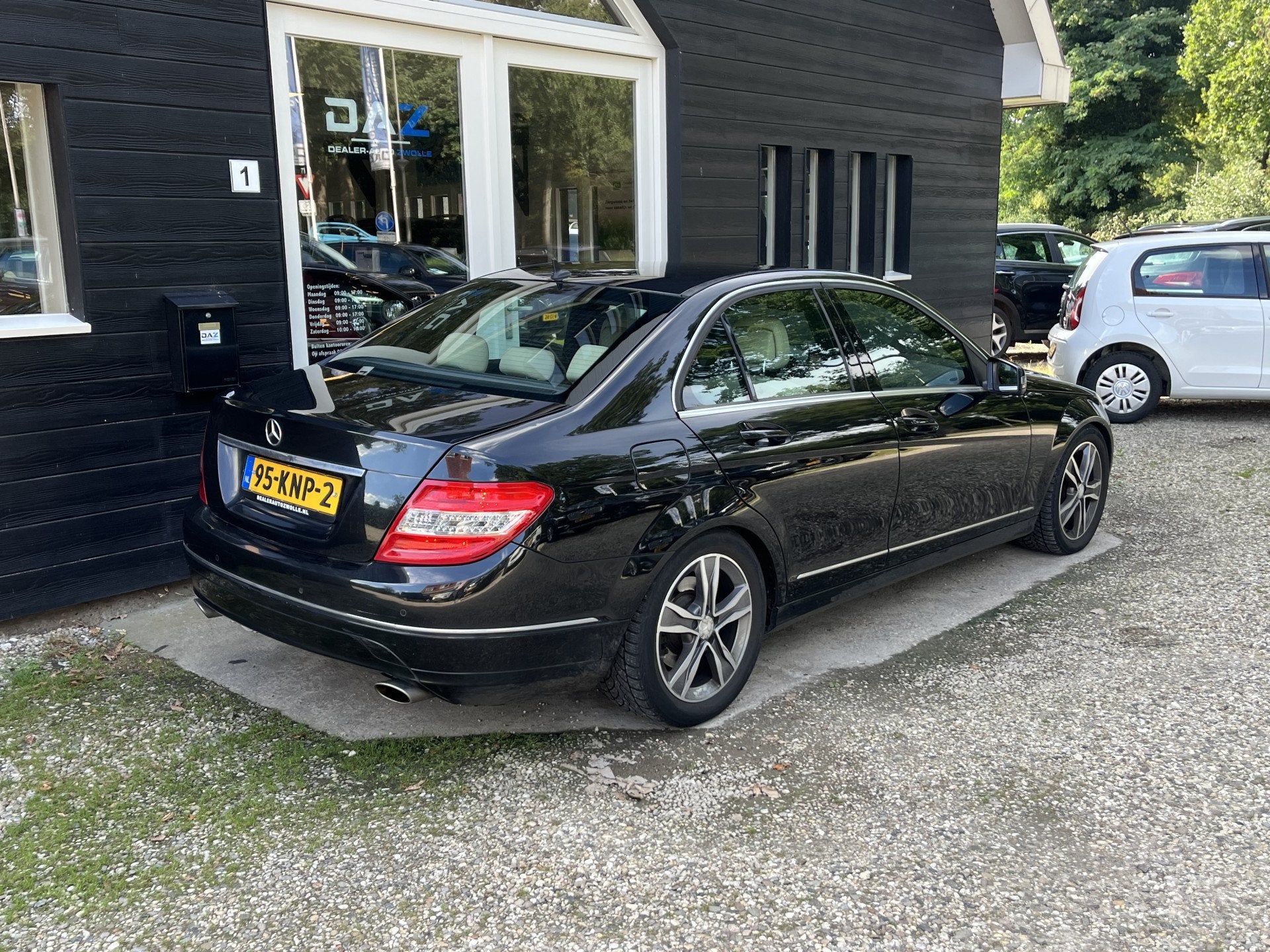 Mercedes-Benz C-Klasse 350 Elegance Aut/Ecc/Leer/Navi/Pano/L, Automaat, Achterwielaandrijving, Zwart, Sedan