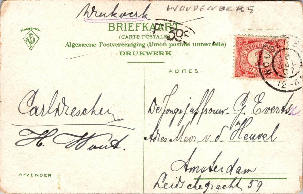 Austerlitz Pyramide - 12 antieke en vintage ansichtkaarten, Verzenden, Voor 1920, Gelopen, Utrecht