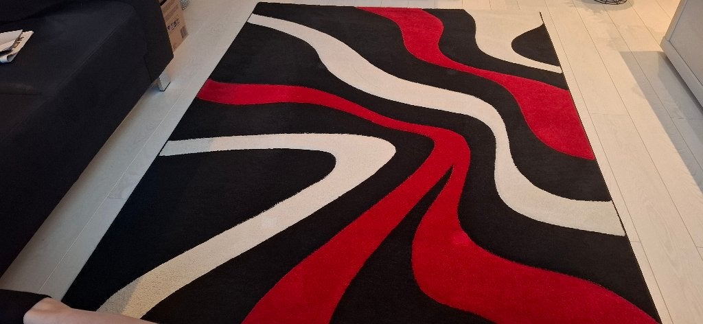 Vloerkleed te koop., Ophalen, Zo goed als nieuw, Modern, Rood