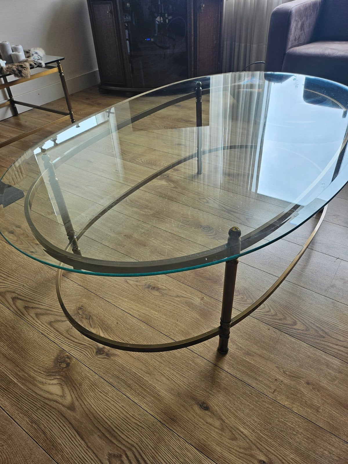 Mooi setje glazen tafels, Ophalen, Gebruikt, 50 tot 100 cm, 50 tot 100 cm