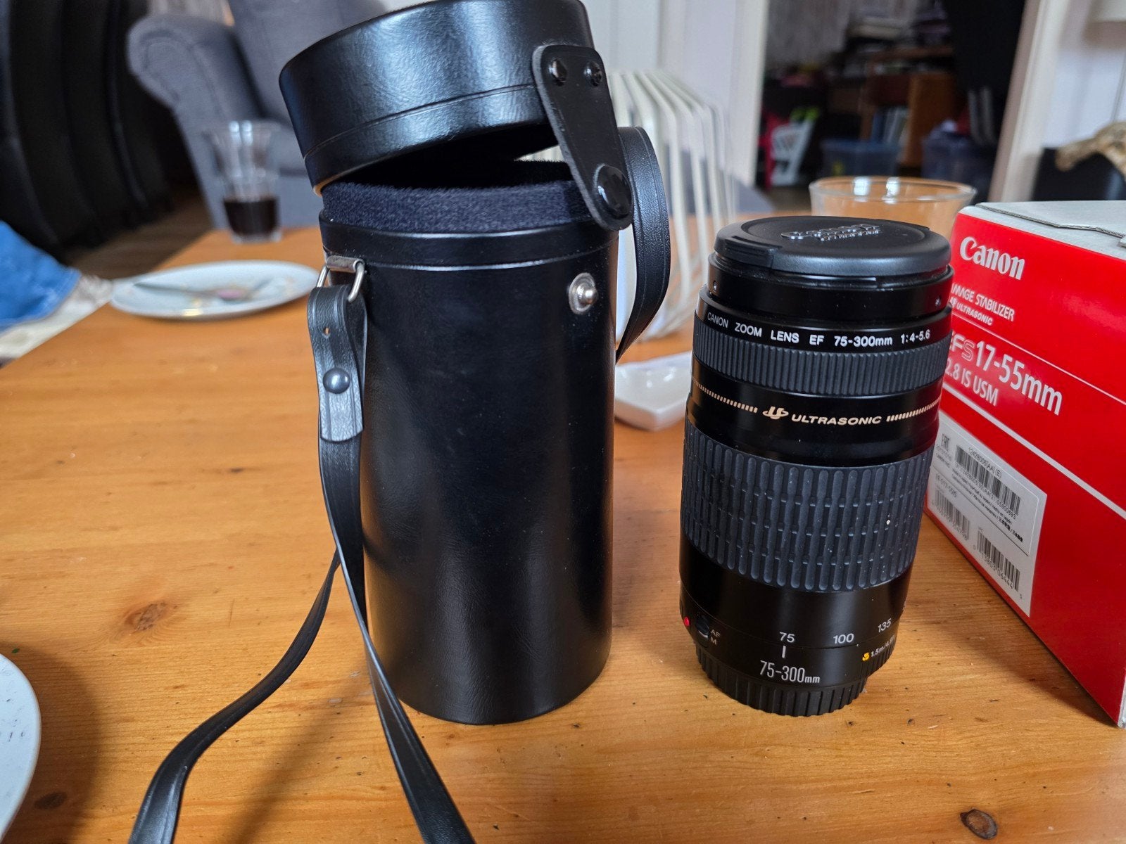 Canon EFS 17-55mm f/2.8 IS USM nw + EF 75-300mm (gebruik, Canon, Nieuw, Standaardlens, Canon EF-S