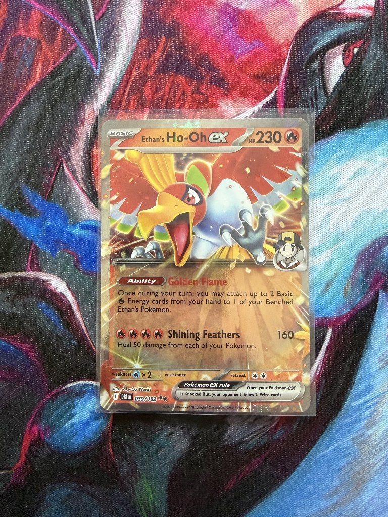 Pokemon Ethan's Ho-Oh ex (DRI 039) Destined Rivals, Ophalen of Verzenden, Nieuw, Losse kaart, Foil