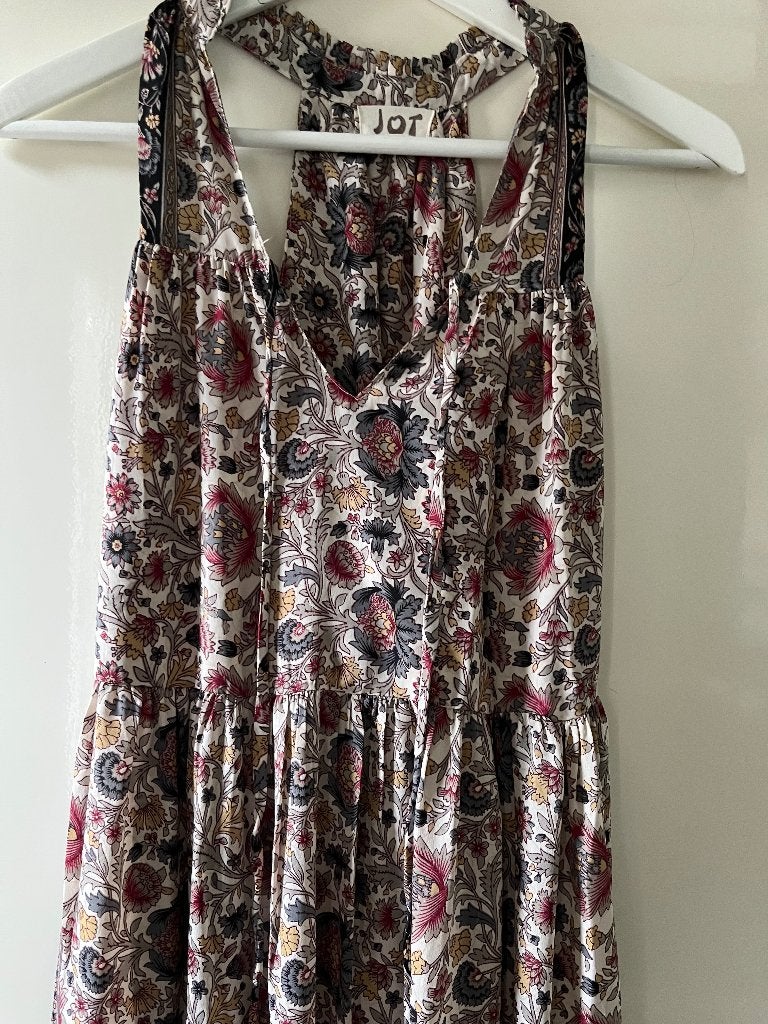 Jot maxi silk dres / jurk one size - t/m maat 40, Maat 38/40 (M), Verzenden, Jot, Zo goed als nieuw