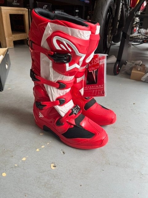 Alpinestars Crosslaarzen Tech 7 bright red, Nieuw met kaartje, Dames, Ophalen of Verzenden, Alpinestars