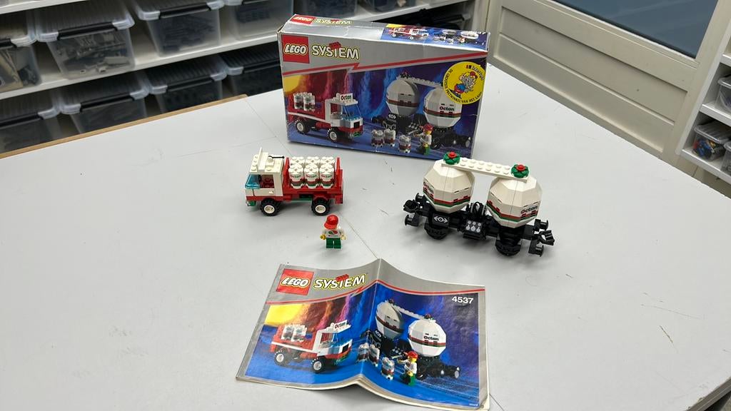 SB2904 Lego trein 4537 compleet + doos + boekje, Kinderen en Baby's, Speelgoed | Duplo en Lego, Ophalen of Verzenden, Zo goed als nieuw