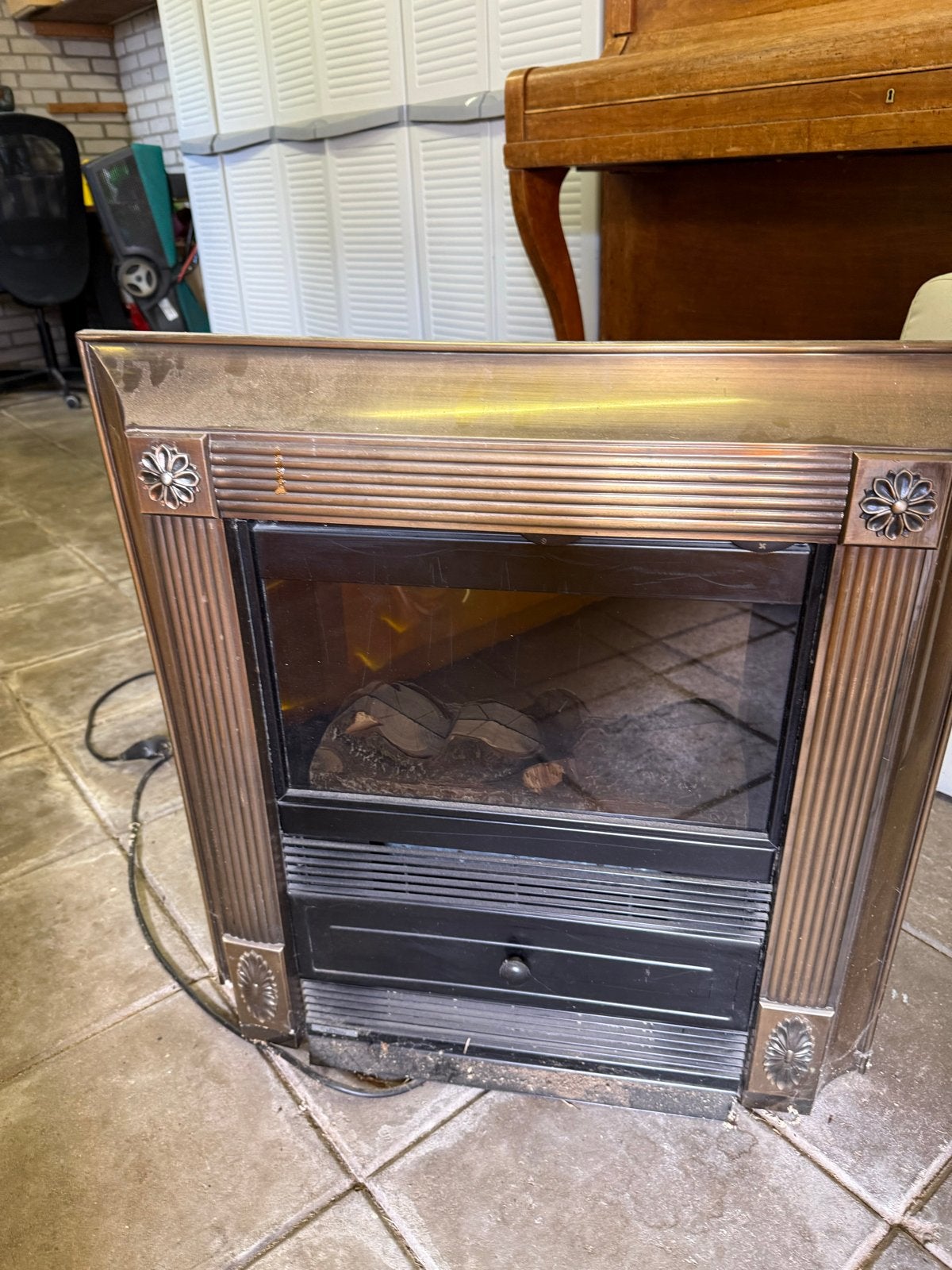Gebruikte Dimplex elektrische haard - Model E SAN20FL, Ophalen, Gebruikt, Elektrische haard