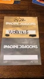 Imagine dragons 2 ongebruikte tour plak passen backstage, Ducoso, Nieuw, Ophalen of Verzenden, Foto of Kaart