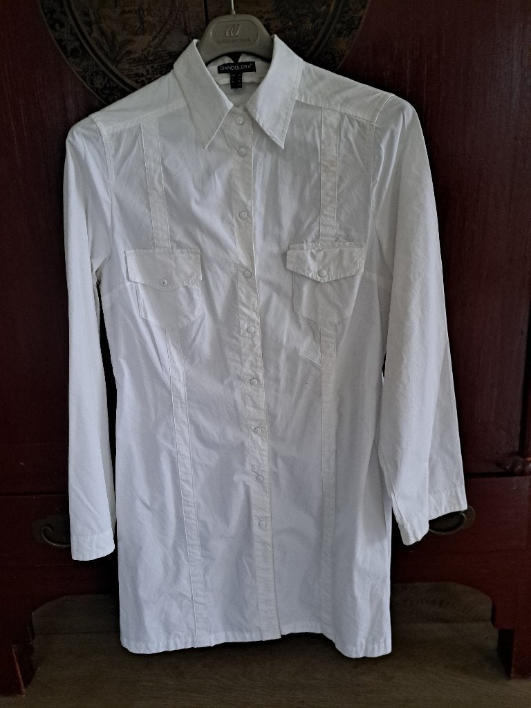 Leuke lange blouse 40 Bandolera, Kleding | Dames, Maat 38/40 (M), Wit, Ophalen of Verzenden, Zo goed als nieuw