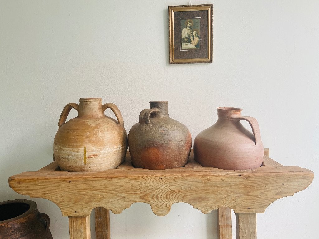 Spaanse potten/kruiken in cantarera | zeldzame vondst, Antiek en Kunst, Ophalen
