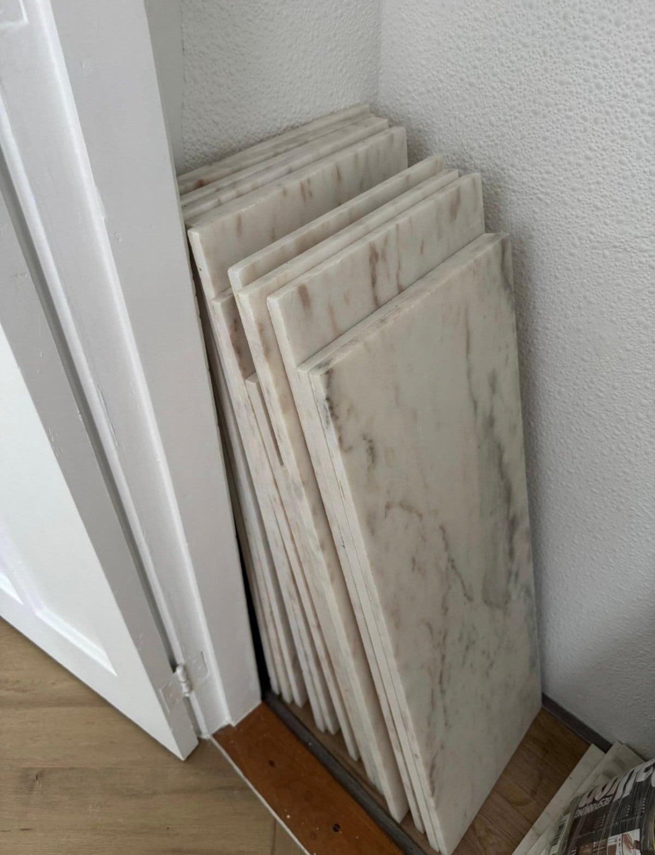 marmeren platen x 15, Doe-het-zelf en Verbouw, Ophalen, 60 cm of meer, Overige typen, Zo goed als nieuw
