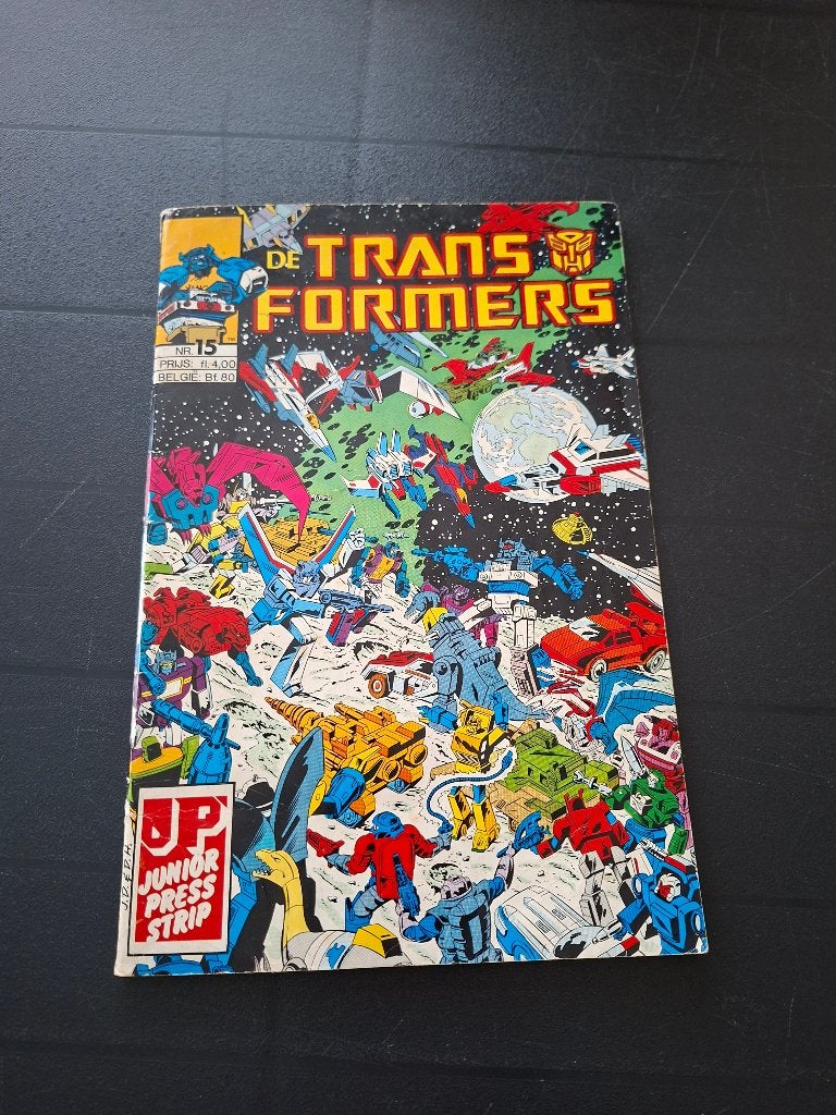 Transformers Deel 15 ( Junior Press ), Eén stripboek, Ophalen of Verzenden, Zo goed als nieuw