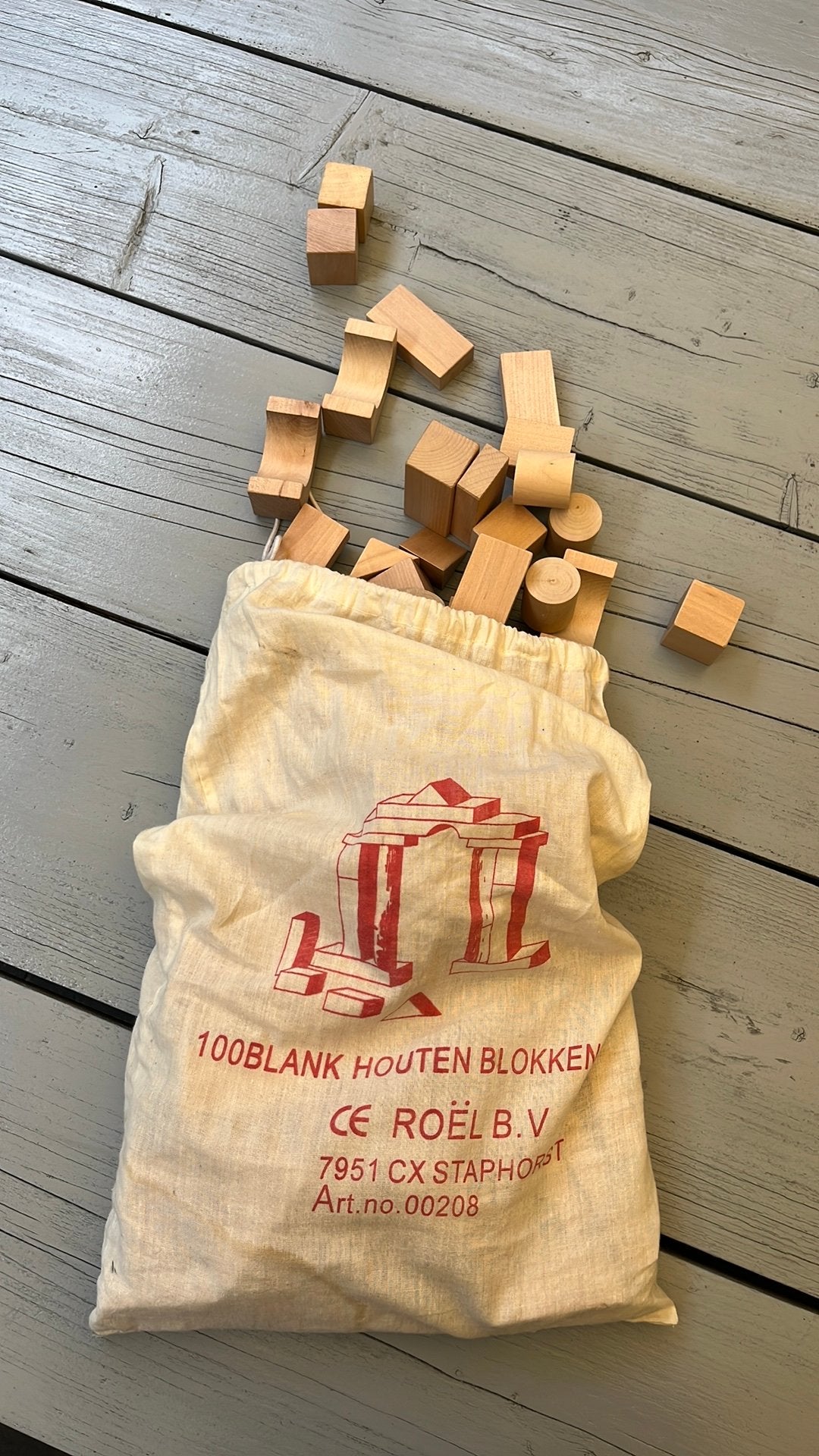 Prachtige houten blokken 100, Ophalen of Verzenden, Zo goed als nieuw, Bouwen