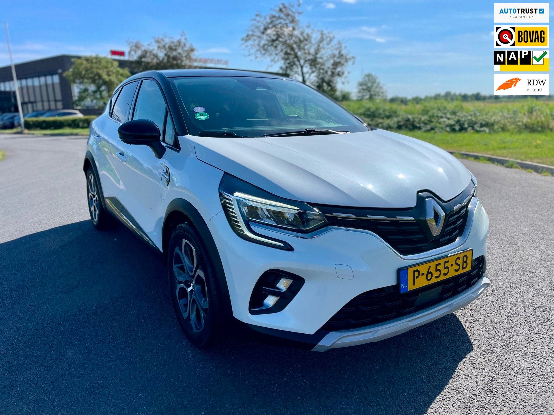 Renault Captur 1.6 E-Tech Plug-in Hybrid 160 Intens Aut, Tre, Auto's, Renault, 77 km/l, Gebruikt, 4 cilinders, Leder en Stof