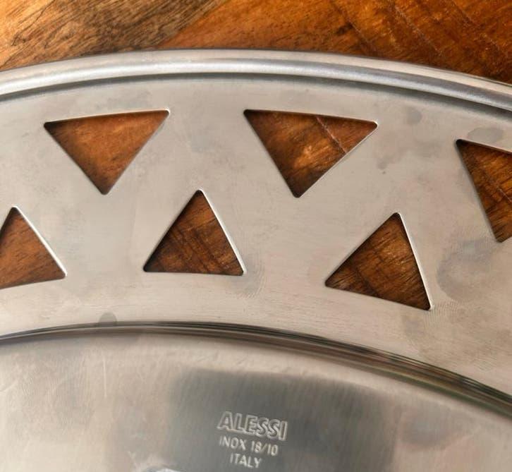 Alessi Inox 18/10 Schaal - Zo goed als nieuw, Overige materialen, Schaal, Rond, Ophalen of Verzenden