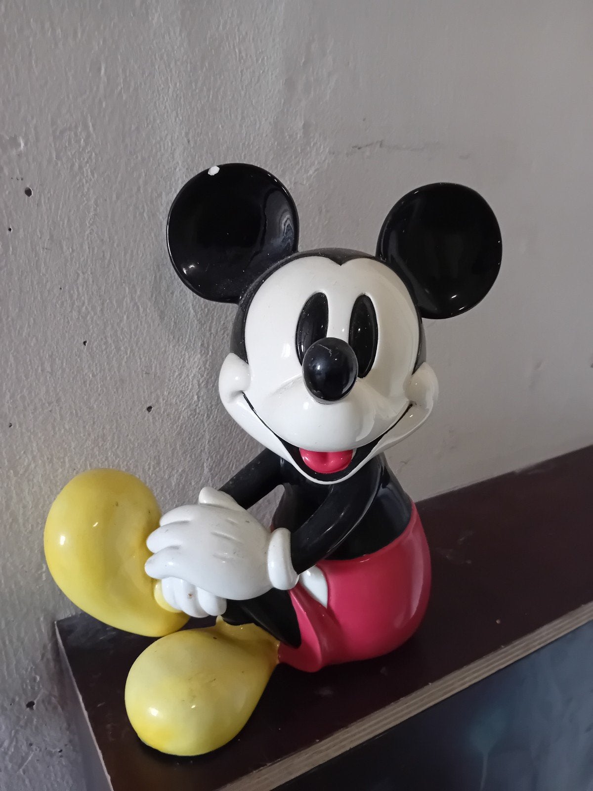 Vintage Mickey Mouse Muziekdoos - Schmid, Ophalen of Verzenden, Mickey Mouse, Zo goed als nieuw, Beeldje of Figuurtje