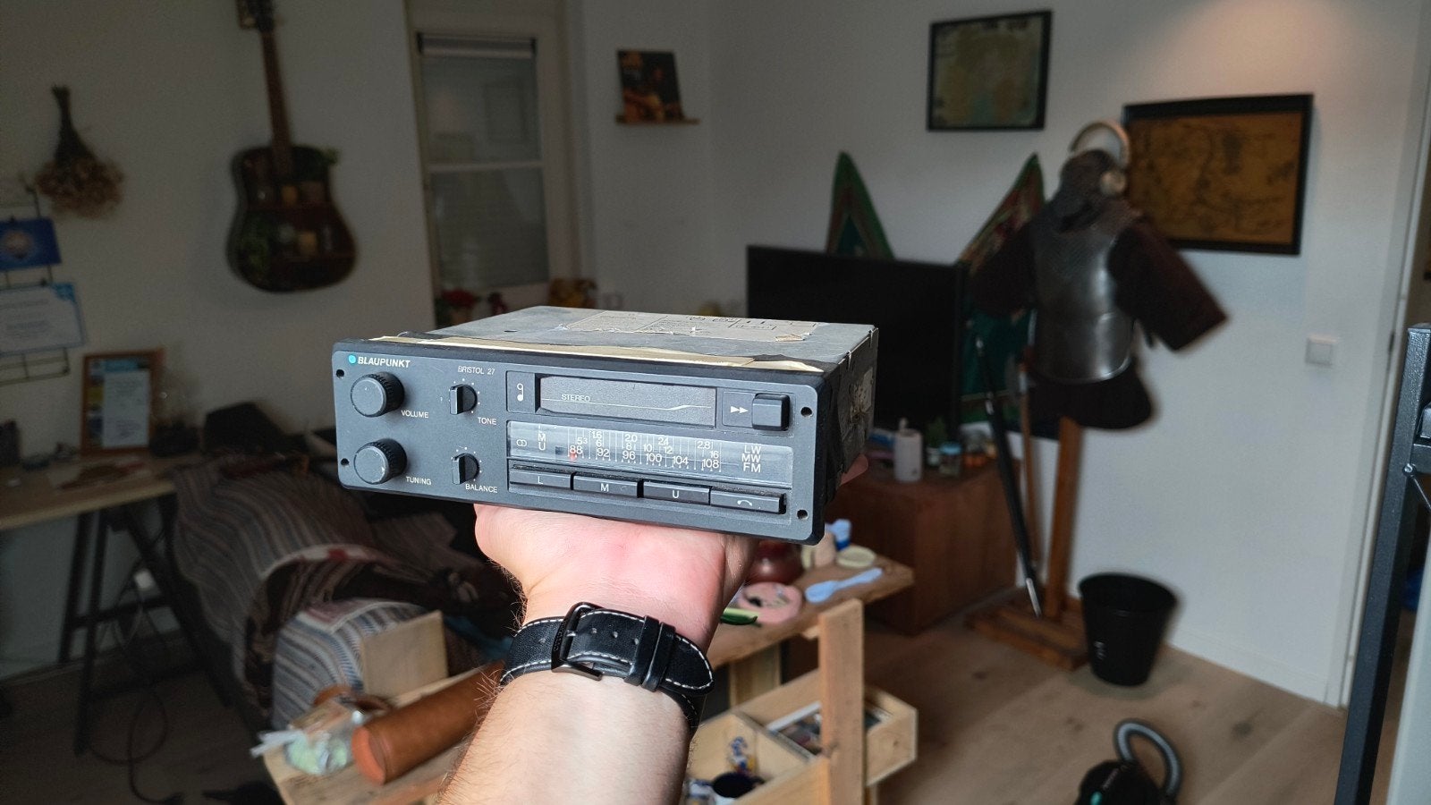 Blaupunkt Bristol 27 radio/cassettespeler Ford Transit 1988, Ophalen of Verzenden, Gebruikt